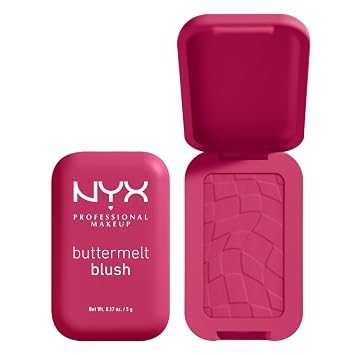 NYX PROFESSIONAL MAKEUP Brocha de polvo Buttermelt, colorete resistente al desvanecimiento y a la transferencia, hasta 12 horas de duración, fórmula vegana - Más que nunca