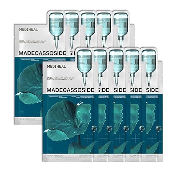 MEDIHEAL Madecassoside Essential Face Sheet Mask, Blemish Repair (10ea)
