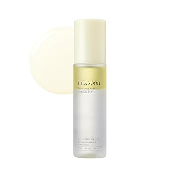 mixsoon Ampolla equilibradora de frijoles – Ácido hialurónico, niebla facial hidratante, calmante para la cara, equilibrio de aceite para un resplandor hidratado, 3.38 onzas líquidas de vidrio coreano para el cuidado de la piel