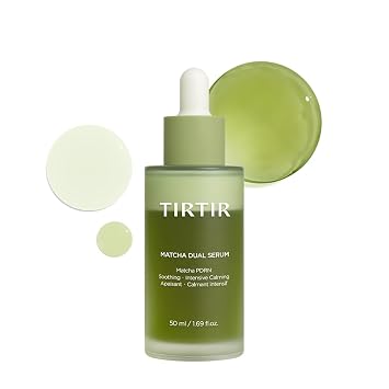 TIRTIR Matcha Dual PDRN Serum | Alivio de la piel roja irritada y brillo de la piel de cristal con 20,000 ppm Matcha PDRN vegano, 5% niacinamida, suero facial coreano hidratante no pegajoso para pieles sensibles y propensas al acné