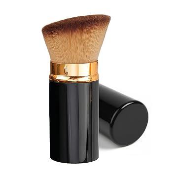 Brocha retráctil Kabuki, cepillo de maquillaje para base de