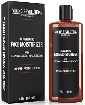 Viking Revolution - Crema hidratante natural para el cuidado de la piel, crema/loción facial antiarrugas y antienvejecimiento, cuidado facial para hombres