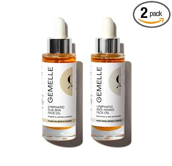 GEMELLE Gua Sha + Anti-Envejecimiento | Escultora, hidrata, regordete, equilibra, hidrata, repara y protege (1.0 fl oz/1.0 fl oz) - Starter Duo