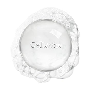 Celladix Jabón de limpieza facial de cristal con bandeja - Limpiador matutino suave para pieles grasas, 0.00% irritación, cuidado de la piel coreano 3.17 oz (90 g) 1ea