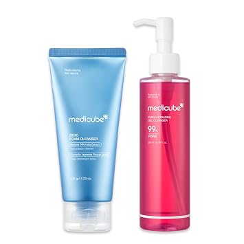 medicube Gentle Cleansing Duo - Zero Foam y PDRN Jelly to Foam Cleanser