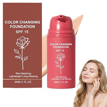 Base coreana que cambia de color – Base adaptable hidratante para piel madura, cobertura ligera para un acabado suave y uniforme (paquete de 1)