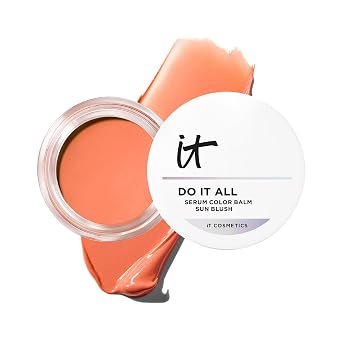 IT Cosmetics Bálsamo de Coloración con Suero, Crema Solar, Rubor y Bronceador Todo en Uno, Mezclable y Ajustable, Eleva, Remodela, Color para Todo el Rostro, Hidratación 24HR, Ácido Hialurónico
