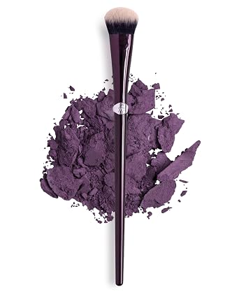 Anisa Beauty Cepillo para abanico de ojos, cepillo vegano suave y denso