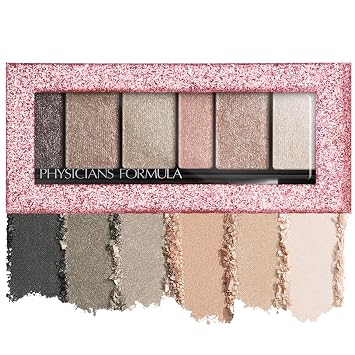 Physicians Formula Shimmer Strips Sombra y Delineador Personalizados que Realzan los Ojos con Brillo Extremo, Paleta de Sombras de Ojos Hipoalergénica con Polvos Líquidos Reflectantes – Ojos Nude