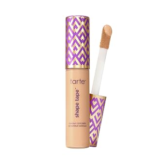 tarte shape tape corrector – Cobertura completa, acabado mate para debajo de los ojos, ojeras, líneas finas, enrojecimiento y decoloración, larga duración, dermatológicamente probado, vegano, sin