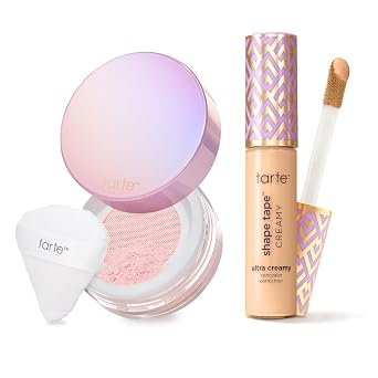 tarte Corrector cremoso de cinta de forma y polvo de ajuste sin arrugas