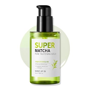 SOME BY MI Super Matcha - Suero para apretar poros, 1.69 onzas, 1.7 fl oz, hecho de agua de fósforo para pieles sensibles, efecto hidratante y purificador de la piel, cuidado de puntos negros, sebo y poros, cuidado de la piel coreano