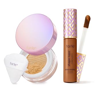 tarte Corrector cremoso de cinta de forma y polvo de ajuste sin arrugas