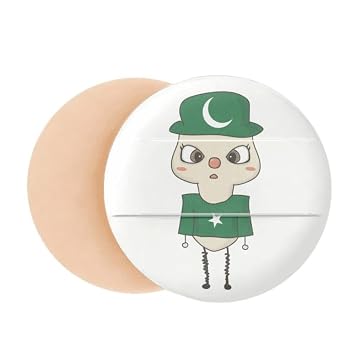 pakistan country asia flag pluu Air Cushion Makeup Foundation Sponge Powder Puff