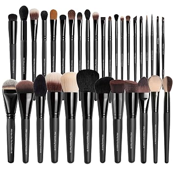 Bueart Design Juego de brochas de maquillaje profesional de 32 piezas, pelo