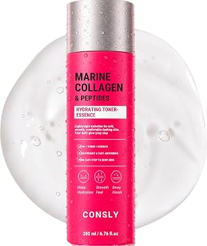 Toner Essence | Tóner facial 2 en 1 y esencia | Cuidado de la piel coreano hidratante, reafirmante y revitalizante | para todo tipo de piel | 6.76 fl oz (marino)