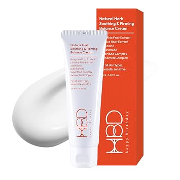 Hidratante facial calmante y reafirmante con niacinamida y adenosina, crema coreana antiarrugas e hidratante, ligera, segura para la piel sensible, 1.69 onzas líquidas