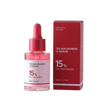 Tranexamic Acid & Niacinamide Face Serum – Korean Skincare Glow Serum with Collagen & Peptides for Dark Spots & Uneven Tone – Hydrating Anti-Aging Treatment, 1 fl oz