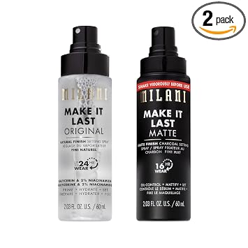 Milani Make It Last Original Natural & Matte Finish Setting Spray 2-Pack