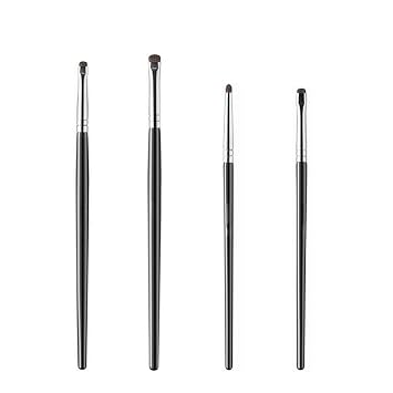 Mini cepillo para difuminar para delineador de ojos, pinceles de sombra de ojos, pincel delineador de ojos para gel en polvo, crema y corrector líquido, mezcla de delineadores, brocha para resaltar, cepillo corrector, juego de brochas de maquillaje de ojos