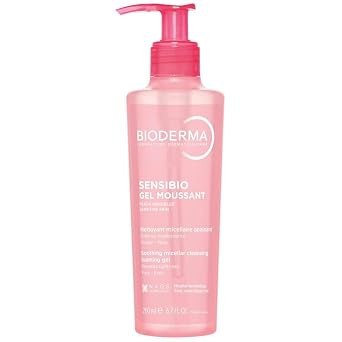 Bioderma Sensibio - Gel espumoso limpiador y desmaquillante para pieles sensibles, sin perfume