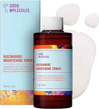 Good Molecules Tónico iluminador de niacinamida con arbutina, 4 fl oz