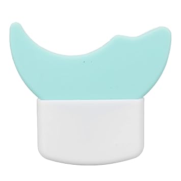 Protector de pestañas de silicona para evitar restos resistentes, aplicador de rímel portátil de dos curvas para principiantes