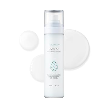 Cicaide Cream Mist 4.05 onzas líquidas | Hidratante y calmante coreano para piel estresada | Spray de preparación y ajuste de maquillaje | Aumenta la humedad de 24 horas | Selección de