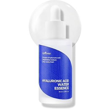 ISNTREE Esencia de agua de ácido hialurónico 1.7 fl oz 1.69 onzas líquidas | Suero de agua | Repone la humedad | Acabado no pegajoso