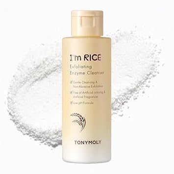 TONYMOLY I'm Rice Enzyme Cleanser - Gel exfoliante facial en polvo de arroz