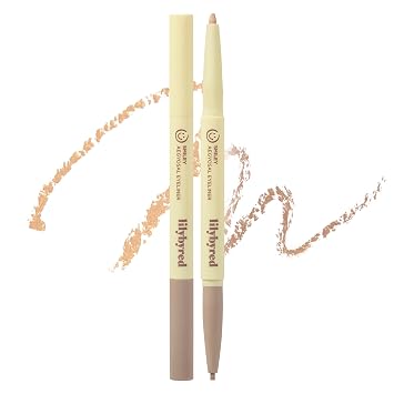 lilybyred Smiley Aegyosal - Delineador de ojos egyosal coreano y lápiz de contorno, 3 en 1 multiusos para debajo de los ojos, cejas y labios, puntas redondas de 0.118 in y 0.079 in, fórmula de ajuste de aire, 0.011 onzas (01 sonrisa sonrisa)