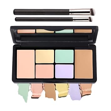 Paleta corrector de color 6 en 1 para ojeras