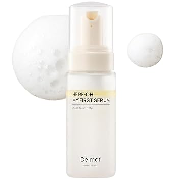 Here-Oh My First - Suero hidratante con ácido hialurónico | Suero facial para piel radiante y reparación de la barrera cutánea | Suero coreano para piel seca y piel sensible (1.69 fl oz)