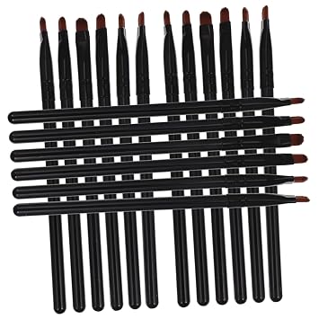 Healeved Juego de brochas de maquillaje profesional, 18 piezas, brochas para sombra de ojos, corrector, base, rubor, ceja, tamaño de viaje