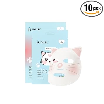 IUNIK Beta-Glucan - Máscara de humedad para niños, cuidado de barrera, 10