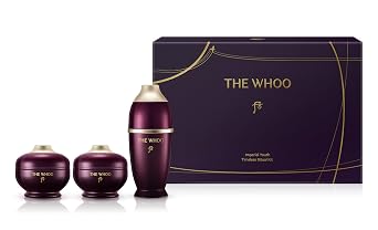 THE WHOO Imperial Youth Timeless Ritual Kit | Deluxe Korean Skincare Set with Ginseng Serum, Cream & Eye Cream | Anti-Aging Discovery Ritual for Radiant, Firm Skin