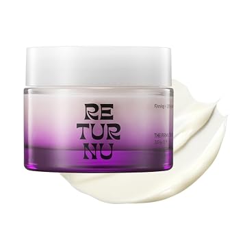 La crema firme, hidratante antienvejecimiento reafirmante con péptidos y bakuchiol, ayuda a mejorar la elasticidad y suavizar las arrugas, clínicamente probado K-Beauty