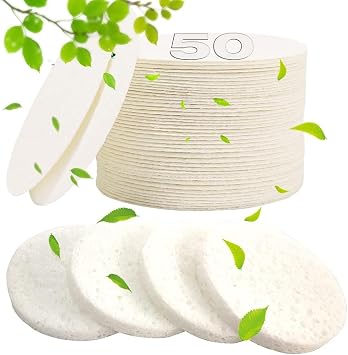 METUUTER Esponjas faciales 50 esponjas de spa comprimidas para limpieza