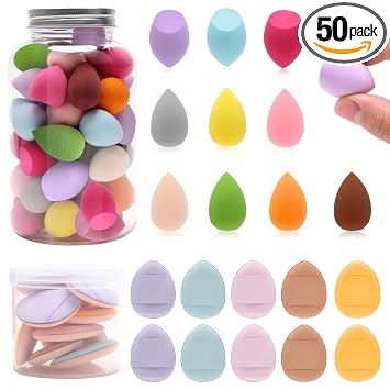 Mini Set de Esponja de Maquillaje 40P Beauty Beauty Blender & 10P Finger