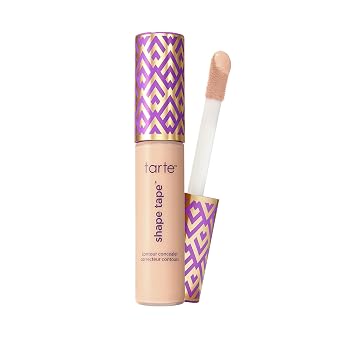 tarte shape tape corrector – Cobertura completa, acabado mate para debajo de los ojos, ojeras, líneas finas, enrojecimiento y decoloración, larga duración, dermatológicamente probado, vegano, sin