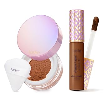 tarte Corrector cremoso de cinta de forma y polvo de ajuste sin arrugas