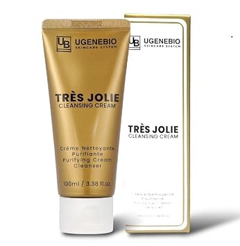 Crema limpiadora Tres Jolie - Desmaquillante suave y limpiador facial hidratante con ceramida, ginseng y té verde - Hidratante, limpiador de poros K-Beauty Skincare