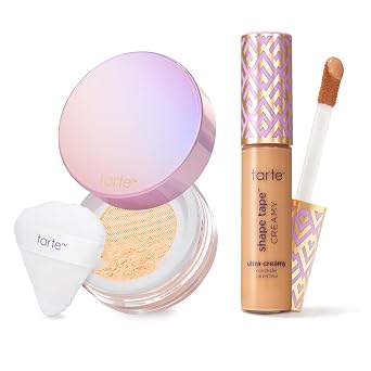 tarte Corrector cremoso de cinta de forma y polvo de ajuste sin arrugas