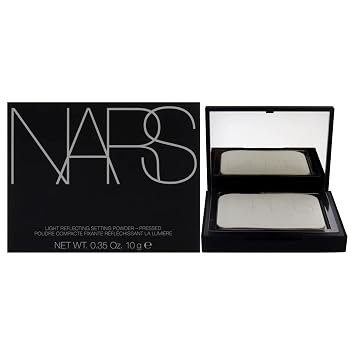 NARS Polvo de ajuste reflectante de luz de cristal translúcido, prensado, nueva versión, tamaño completo con aplicador, 0.35 onzas (paquete de 1)