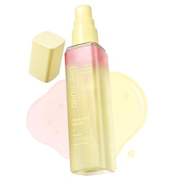 Glow Mist Suero, propóleos 20,000 ppm, niacinamida 5%, ácido hialurónico, niebla facial hidratante, suero ligero, no comedogénico, para pieles sensibles, cuidado de la piel coreano (2.70 fl oz