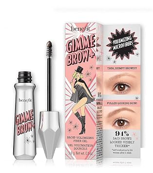 Benefit Gimme Brow Gel de fibra voluminizante para cejas # 3 Mediano Neutro 0.1 onza