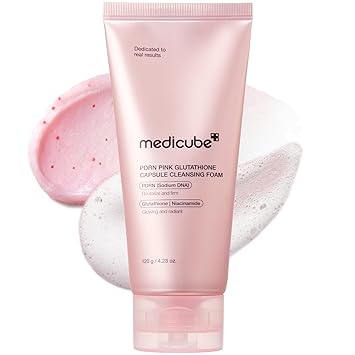 medicube Limpiador facial PDRN Pink Glutatión Cápsula Espuma Limpiador