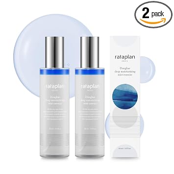 RATAPLAN Donghae - Esencia de niebla hidratante profunda, paquete de 2 – Niebla azul, niebla mineral brillante, niebla influyente K, cuidado de la piel coreano, spray facial hidratante, ácido