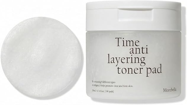 Almohadillas de tóner para la cara – Almohadillas de tóner facial, almohadillas de tóner de colágeno coreano, almohadillas hidratantes preempapadas para alisar y preparar, 100 unidades