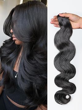 LUVME Seamless Body Wave 100% Real Human Hair Clip In Hair Extensions